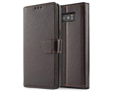 2-in-1 Synthetic Leather Wallet Case for Samsung Galaxy Note8 - Brown