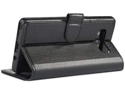 2-in-1 Synthetic Leather Wallet Case for Samsung Galaxy Note8 - Black