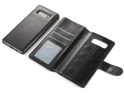 2-in-1 Synthetic Leather Wallet Case for Samsung Galaxy Note8 - Black