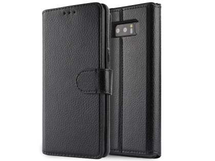 2-in-1 Synthetic Leather Wallet Case for Samsung Galaxy Note8 - Black