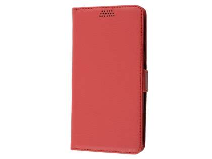Synthetic Leather Wallet Case with Stand for Huawei Y5 (2017) - Red