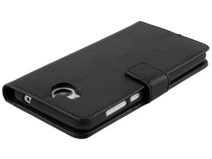 Synthetic Leather Wallet Case with Stand for Huawei Y5 (2017) - Black