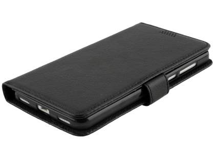 Synthetic Leather Wallet Case with Stand for Huawei Y5 (2017) - Black