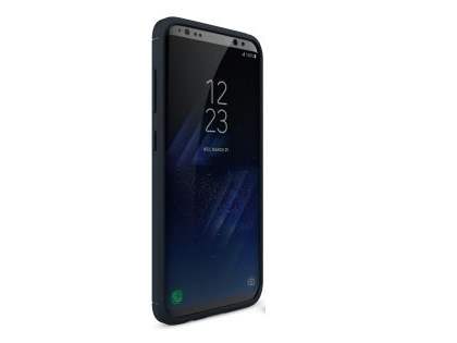 Flexible Carbon Fibre Style Case for Samsung Galaxy S8+ - Midnight Blue