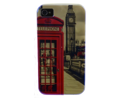 Pattern TPU Case for iPhone 4/4S - Soft Cover