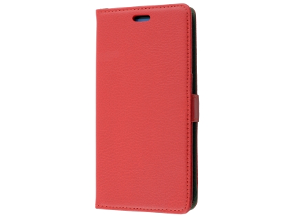 Synthetic Leather Wallet Case with Stand for Samsung Galaxy S9+ - Red