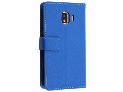 Synthetic Leather Wallet Case with Stand for Samsung Galaxy J2 Pro (2018) - Blue Synthetic Leather Wallet Case with Stand for Samsung Galaxy J2 Pro (2018) - Blue