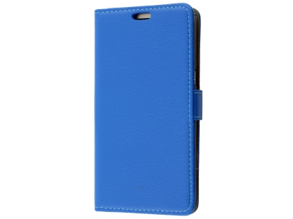 Synthetic Leather Wallet Case with Stand for Samsung Galaxy J2 Pro (2018) - Blue