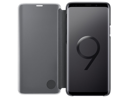 Genuine Samsung Galaxy S9 Clear View Standing Cover - Black