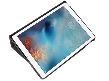 Synthetic Leather Case with Stand for iPad Mini 1/2/3 - Black