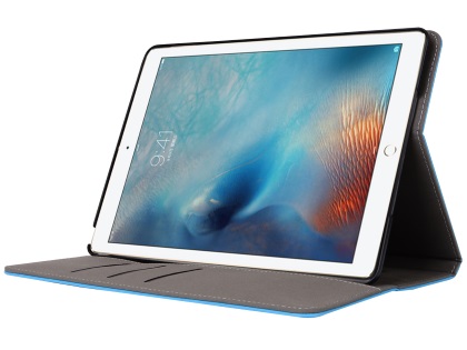 Synthetic Leather Case with Stand for iPad Mini 1/2/3 - Blue