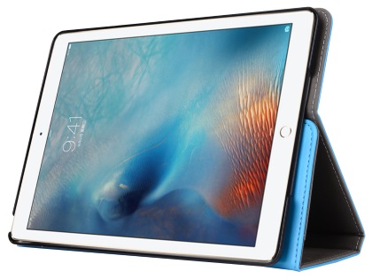 Synthetic Leather Case with Stand for iPad Mini 1/2/3 - Blue