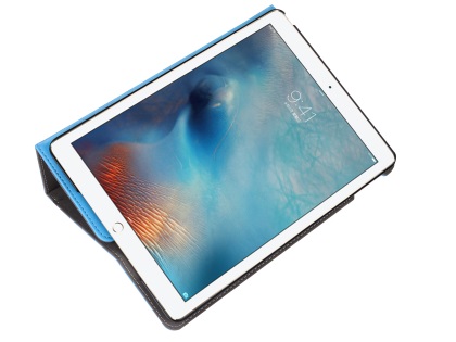 Synthetic Leather Case with Stand for iPad Mini 1/2/3 - Blue