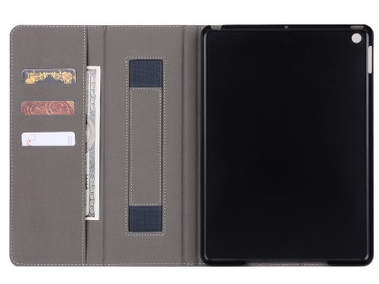 Synthetic Leather Case with Stand for iPad Mini 1/2/3 - Blue