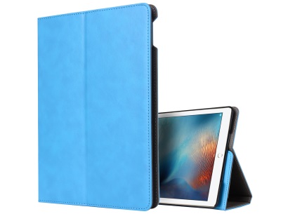 Synthetic Leather Case with Stand for iPad Mini 1/2/3 - Blue