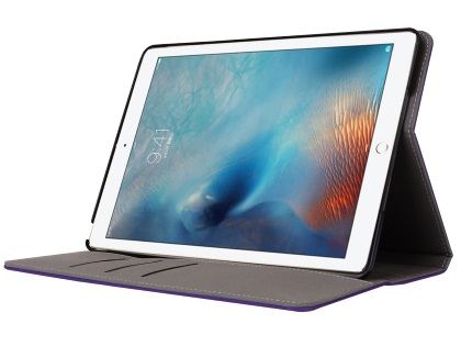 Synthetic Leather Case with Stand for iPad Mini 1/2/3 - Purple