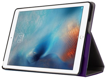 Synthetic Leather Case with Stand for iPad Mini 1/2/3 - Purple