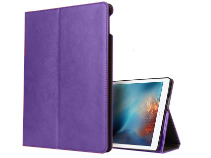 Synthetic Leather Case with Stand for iPad Mini 1/2/3 - Purple
