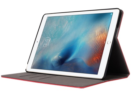 Synthetic Leather Case with Stand for iPad Mini 1/2/3 - Red