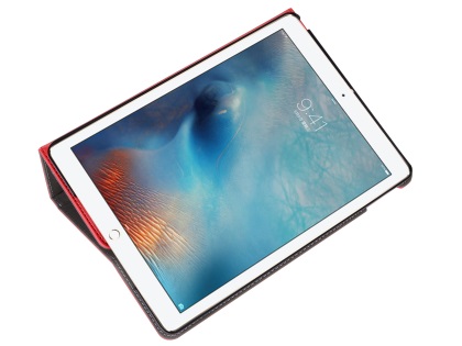 Synthetic Leather Case with Stand for iPad Mini 1/2/3 - Red