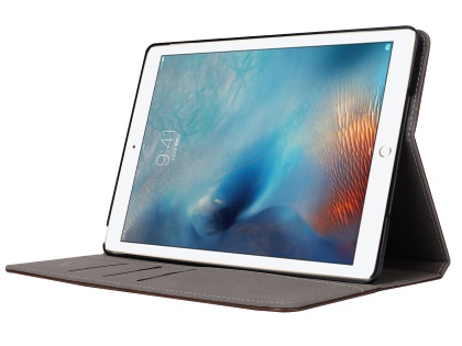 Synthetic Leather Case with Stand for iPad Mini 1/2/3 - Brown