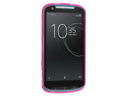 Frosted Colour TPU Gel Case for the Telstra Tough Max 2 - T85 - Pink