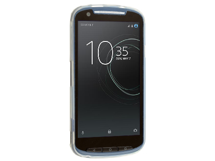 Frosted Colour TPU Gel Case for the Telstra Tough Max 2 - T85 - Clear