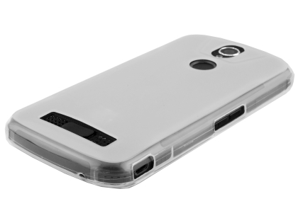 Frosted Colour TPU Gel Case for the Telstra Tough Max 2 - T85 - Clear