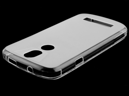 Frosted Colour TPU Gel Case for the Telstra Tough Max 2 - T85 - Clear