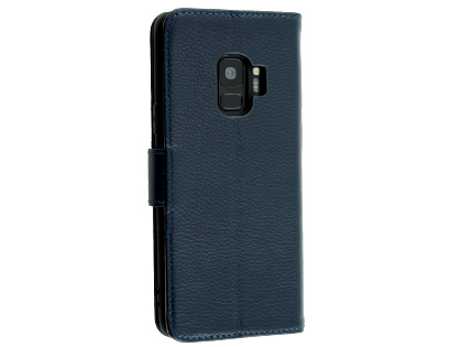 Premium Leather Wallet Case for Samsung Galaxy S9 - Navy Premium Leather Wallet Case for Samsung Galaxy S9 - Navy