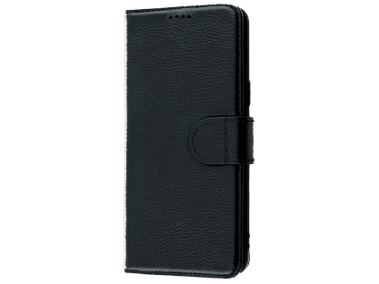Premium Leather Wallet Case for Samsung Galaxy S9 - Black