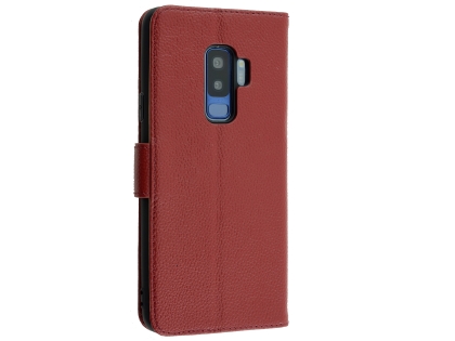 Premium Leather Wallet Case for Samsung Galaxy S9+ - Rosewood Premium Leather Wallet Case for Samsung Galaxy S9+ - Rosewood