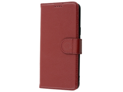 Premium Leather Wallet Case for Samsung Galaxy S9+ - Rosewood