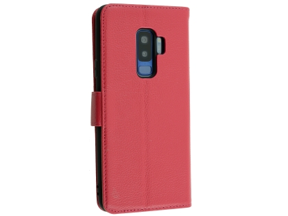 Premium Leather Wallet Case for Samsung Galaxy S9+ - Pink Premium Leather Wallet Case for Samsung Galaxy S9+ - Pink