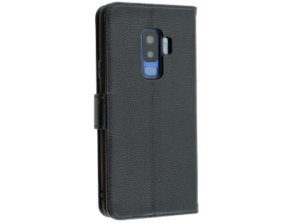 Premium Leather Wallet Case for Samsung Galaxy S9+ - Black Premium Leather Wallet Case for Samsung Galaxy S9+ - Black
