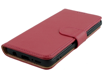 Premium Leather Wallet Case for Samsung Galaxy S9+ - Pink