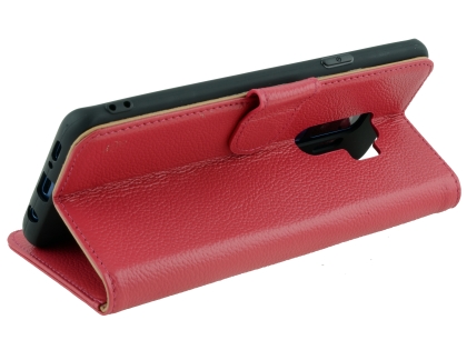 Premium Leather Wallet Case for Samsung Galaxy S9+ - Pink