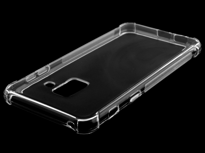 Gel Case with Bumper Edges for Samsung Galaxy A8 (2018) - Clear Soft Cover