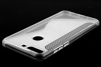 Wave Case for Huawei Y7 Prime (2018) - Frosted Clear Soft Cover