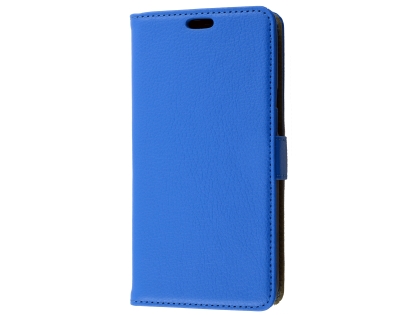 Synthetic Leather Wallet Case with Stand for HTC U11 Life - Blue