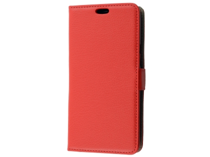 Synthetic Leather Wallet Case with Stand for HTC U11 Life - Red
