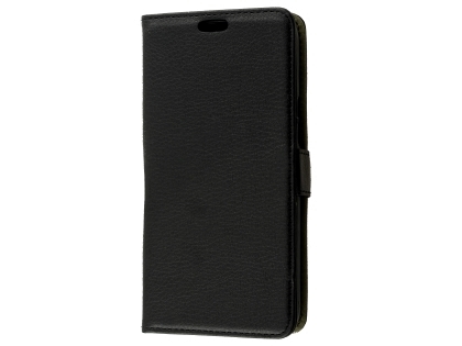 Synthetic Leather Wallet Case with Stand for HTC U11 Life - Black