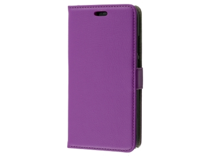 Synthetic Leather Wallet Case with Stand for Huawei P20 Pro - Purple
