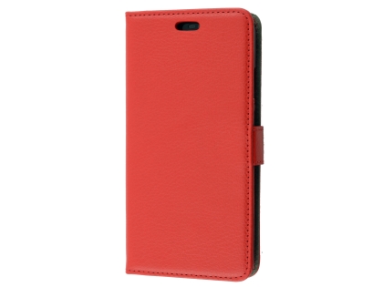 Synthetic Leather Wallet Case with Stand for Huawei P20 Pro - Red