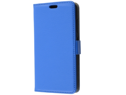 Synthetic Leather Wallet Case with Stand for Nokia 8 Sirocco - Blue