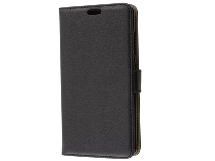 Synthetic Leather Wallet Case with Stand for Nokia 8 Sirocco - Black