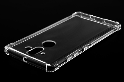 Gel Case with Bumper Edges for Nokia 8 Sirocco - Clear Soft Cover