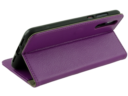 Synthetic Leather Wallet Case with Stand for Huawei P20 Pro - Purple