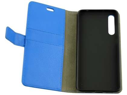 Synthetic Leather Wallet Case with Stand for Huawei P20 Pro - Blue