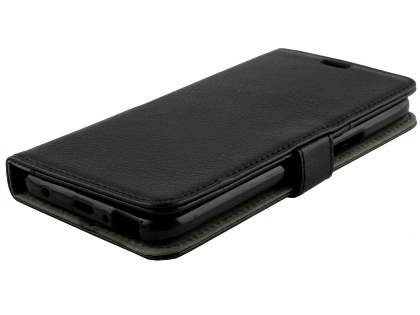 Synthetic Leather Wallet Case with Stand for HTC U11 Life - Black